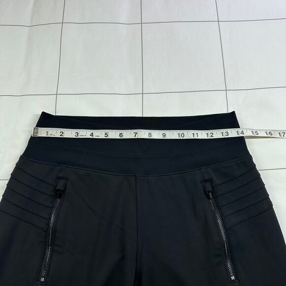 Athleta Pants Womens Small Black Venice Moto Jogger Sporty Travel Pull On Casual - Picture 7 of 12